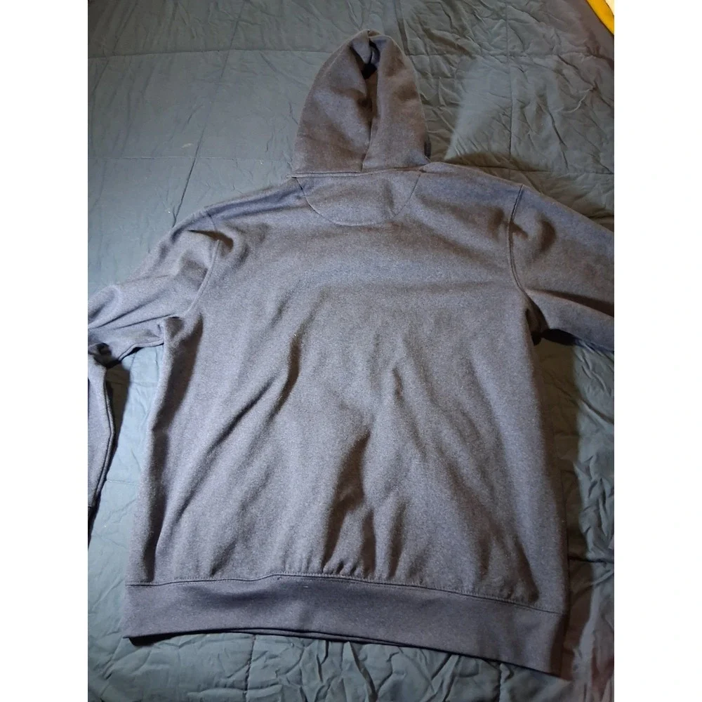 True Religion Hoodie Mens L‎ Blue Buddha Horseshoe Logo Fashion Pullover Sweater